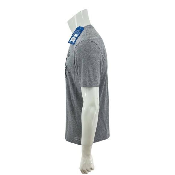 Life Is Good Crusher Tee Born To Ride Gray Heather Cotton Crewneck Mens Medium - Picture 7 of 11